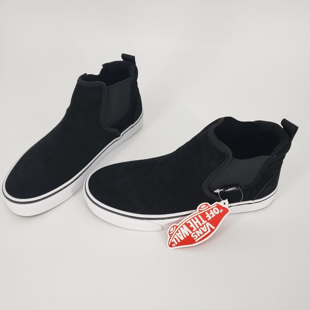 Vans Asher Mid - Suede Black/White